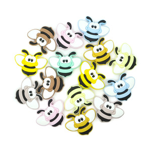 Cl <b>Silicone</b> Bee <b>Beads</b> For Diy Jewelry Accessories Toys 0 6 Months - Product Image 2