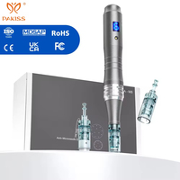 PKAISS M8 Stylo Derma sans fil portable en alliage d'aluminium rechargeable par USB avec garantie d'un an pour la thérapie cutanée et l'utilisation en salon (Microneedling)