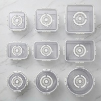 Boîte de conservation alimentaire pour réfrigérateur/congélateur avec fonction de minuterie, organiseur portable et drainable pour légumes et fruits