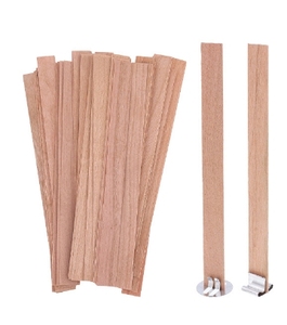 <span class=keywords><strong>Mèche</strong></span> en Bois de Haute Qualité pour <span class=keywords><strong>Bougie</strong></span> avec Base <span class=keywords><strong>à</strong></span> Clip, Combustion de Cire de Soja Sans Fumée, Son Crépitant, pour Fabrication de Bougies - Product Image 2