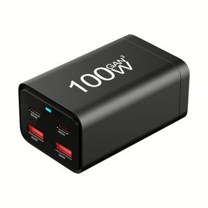 Chargeur de bureau USB C PD 100W 2C2A 4 ports, adaptateur de chargeur GaN, chargeur USB Type C portable, charge rapide, alimentation murale - Product Image 4