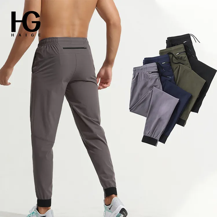 Custom Logo Men Leisure Pants Autumn Men Trousers Nylon Fitness Training Jogger Sweatpants Track Pants Trousers