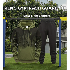 Conjuntos de Rashguard de Dos Piezas para Hombre, Personalizados, Transpirables, Ligeros, Camisetas de Compresión Cortas, Pantalones Cortos de MMA para Uso en Verano - Product Image 2