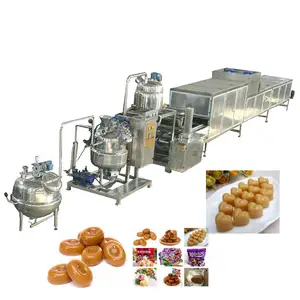 Máquina pequeña para hacer dulces de Toffee duro, línea de productos