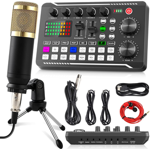 Kit de Micrófono de Cinta con Cable, Micrófono de Condensador Omnidireccional, Sonido Claro, Cancelación de Ruido, Micrófono de Mano - Product Image 1