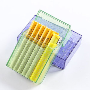Étui à cigarettes Snowflake, étanche à l'humidité, résistant à la pression, en plastique brillant transparent, étui à cigarettes pour femmes et hommes, boîte de rangement pour fumeurs - Product Image 3