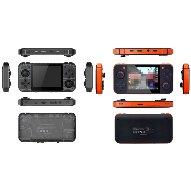RG350 Retro Handheld Game Console 16GB with 256GB TF Card Support 3.5-inch IPS Screen US Plug 3000+ Games Multi-Player Portable
