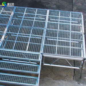 Palco Portatile in Alluminio con Finitura Legno, Spessore 18mm, per Feste, Matrimoni, <span class=keywords><strong>Concerti</strong></span> e Spettacoli Musicali - Product Image 5