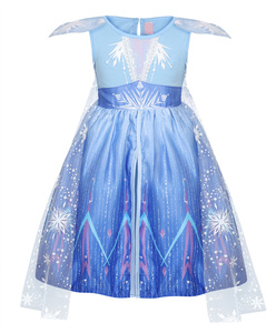 Baby Frock Toddler girl's Dresses <span class=keywords><strong>Elsa</strong></span> Role Play <span class=keywords><strong>Costume</strong></span> Girl Party TV & Movie <span class=keywords><strong>Costume</strong></span> Ice Princess Blue <span class=keywords><strong>Elsa</strong></span> Cosplay <span class=keywords><strong>Costume</strong></span> - Product Image 2