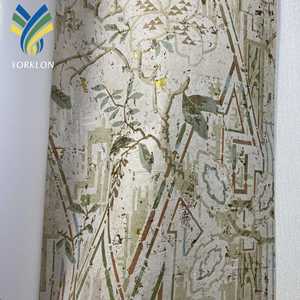 YKF-EI 2 Murals muraux en bois 3D personnalisés Rouleaux dorés métalliques dorés à l'or fin Hieroglyphes égyptiens Murale en liège blanc Papier peint - Product Image 6