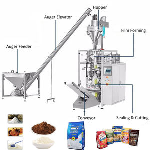 Machine à emballer de remplissage de sachet de poudre de piment d'épices de lait de sac de café goutte à goutte broyé - Product Image 3