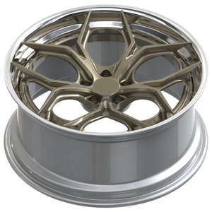 Rueda de aleación de aluminio de 2 piezas GVICHN para LAMBORGHINI BMW <span class=keywords><strong>CORVETTE</strong></span> PORSCHE 911 FERRARI 18 19 20 21 22Inch5X112 5x114,3 llanta forjada - Product Image 3