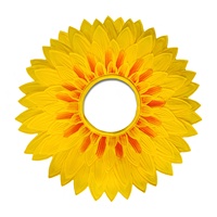 Chapeau de tournesol, costume de tournesol, accessoires de performance amusants pour les fêtes dansantes, les festivals, les jeux, les fournitures pour enfants, adolescents et adultes, jaune
