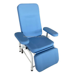 BT-DN019 अस्पताल ट्रांसफ्यूजन कुर्सियाँ IV इन्फ्यूजन काउच सोफा बेड रक्त दाता नमूनाकरण के लिए मैनुअल रक्त संग्रह कुर्सी की कीमत - Product Image 3