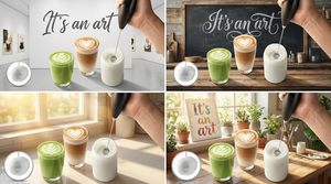 Batidora Eléctrica de Leche para Café, Espumador de Leche Portátil de Acero Inoxidable, Varilla Mezcladora de Matcha, Regalo para Cocina - Product Image 3