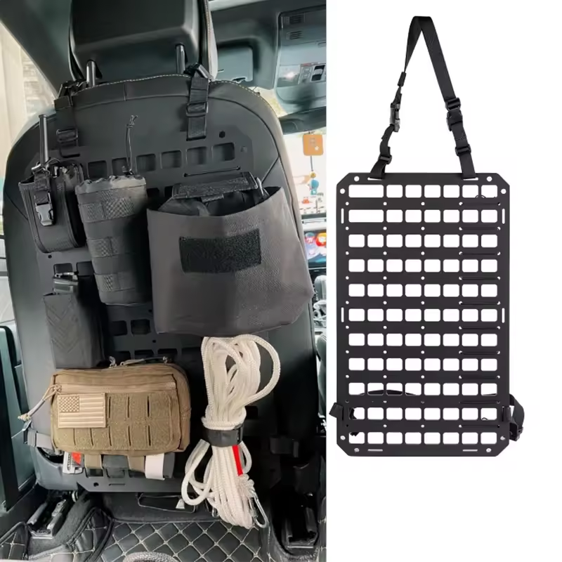 Panneau De Rangement MOLLE Pour Pare-soleil Voiture - Organisateur Pour Accessoires, EDC, Gadgets - Noir