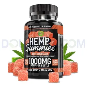 Provide label Premium Natural Hemp Gummies Tasting Fresh Fruity Hemp oil Bears Gummy Candy For Muscles Relaxation