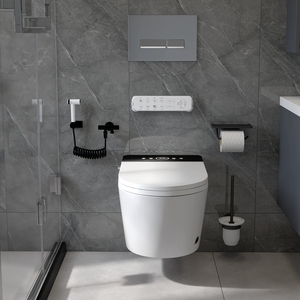 Bac à litière automatique pour <span class=keywords><strong>chat</strong></span> autonettoyant extra large toilette en céramique standard d'une seule pièce bidet électrique commode murale toilette intelligente - Product Image 6