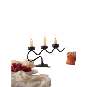 Retro Romantic Wedding Party Table Decorations Iron Handmade Lead Free <b>Candle</b> Holders Lanterns Jars for Home Dining Light <b>Dinner</b> - Product Image 2