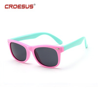 Lunettes de soleil pour enfants en silicone TPEE, légères, avec protection UV, polarisées, confortables et durables, personnalisables pour garçons et filles