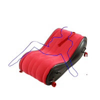 Canapé gonflable pour jeux sexuels BDSM, soutien pour positions profondes, jouets pour adultes, coussin d'amour pour point G, chaise à coussin d'air