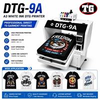 Printer DTG Tinta Pigmen Canggih Baru Mendukung Pencetakan Multiwarna untuk Kaos Gelap/Terang, Hoodie & Bahan Fleksibel