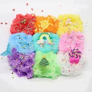 ¡Gran oferta! Slime de seda DIY colorido, popular, transparente, degradado, esponjoso, no pegajoso, masa de modelar. Proveedor de slime. - Product Image 1