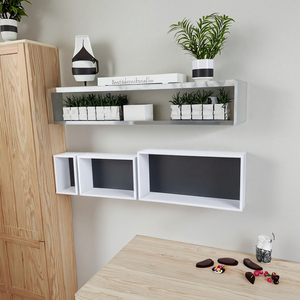 Hiện Đại 3Pcs Cube-Thiết Lập Bằng Gỗ Kệ Cho Nhà Văn Phòng Ăn Phòng Khách Phòng Ngủ Sử Dụng Hình Chữ Nhật Đồ Nội Thất Bằng Gỗ - Product Image 5