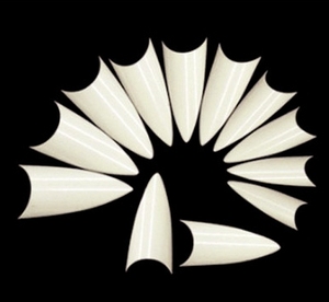 BIN Acryl Falscher Nagel <span class=keywords><strong>500</strong></span> Stück Klare Stiletto Nagels pitzen - Product Image 6