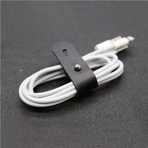 Sangles de gestion de câbles universelles en cuir personnalisées pour écouteurs, attaches de câbles, organisateurs de cordons - Product Image 3