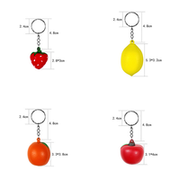 2026 Beste Aanbieding CRESTLINE Rode Appel PU Schuim Knuffel Sleutelhanger Aangepaste Logo Draagbare Stressbal voor Educatieve Promotionele Cadeaus