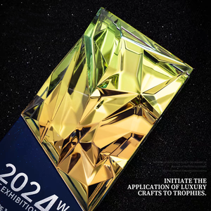 HBL Rainbow Diamond <span class=keywords><strong>Eagle</strong></span> Wing <span class=keywords><strong>Crystal</strong></span> Glass Trofeo Placa Premio Con Base Regalos De Recuerdo - Product Image 4