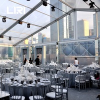 Prix de tente de dîner de mariage de chapiteau de luxe transparent de capacité de 500 personnes Pakistan