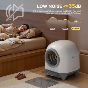 Caja de arena automática para gatos, control por aplicación, eliminación de olores, protección de seguridad para múltiples gatos, inodoro inteligente para gatos, caja de arena de autolimpieza - Product Image 5