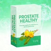 Thé pour la prostate WELLBODY Chinaherbs à base d'herbes naturelles, favorise la santé de la prostate, avec emballage en boîte et en sachet