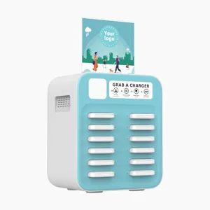 12 Ports Sharing Power Bank with 3 in 1cable Charger Station Vending Machine For Restaurant Shop Store