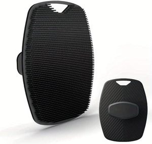 Cepillo Exfoliante Corporal de Silicona Suave y Ecológico para Niños y Adultos - Negro/Rosa/Gris - Product Image 1
