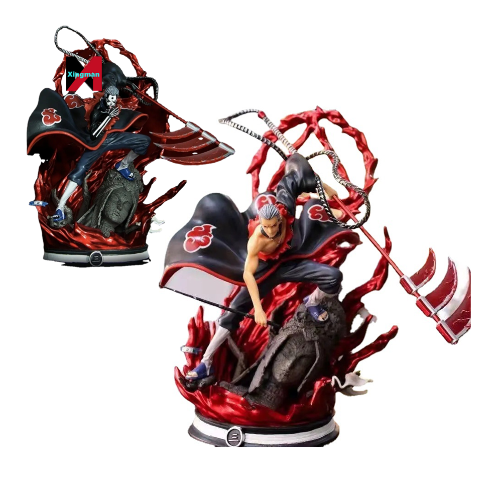 Фигурки героев аниме высшего качества, 36 см, GK, игрушки, narutos Uchiha Akatsuki Hidan, фигурки героев из ПВХ, подарки для кукол