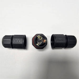 התקנה בקלות m20 2pin חוט 3pin על מחבר ip68 ישר עמיד למים באמצעות תיבת צומת מחבר jointer - Product Image 6