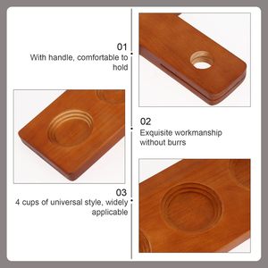 Bandeja de vuelo de vaso de chupito de paleta de vino y cerveza con logotipo personalizado, tabla de servicio de madera estilo <span class=keywords><strong>amor</strong></span> con decoración láser empaquetada en caja - Product Image 3