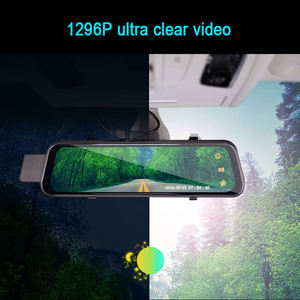 กล้องติดรถยนต์รุ่นใหม่ ขนาด 9.66 นิ้ว กล้องบันทึกภาพหน้า-หลัง ความละเอียด FHD 1080P พร้อมจอแสดงผลคู่ กล้องมองหลังแบบกระจกมองหลัง - Product Image 3