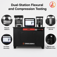 Máquina Automática de Prueba de Compresión para Concreto YAW-300D, Probador de Resistencia a la Flexión de Cemento y Mortero, 300kN, Clase 0.5