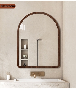 <span class=keywords><strong>Specchio</strong></span> per il trucco a parete MDF simile al legno per l'ingresso della camera da letto o il soggiorno come decorazione contro <span class=keywords><strong>lo</strong></span> <span class=keywords><strong>specchio</strong></span> della toilette a muro - Product Image 4