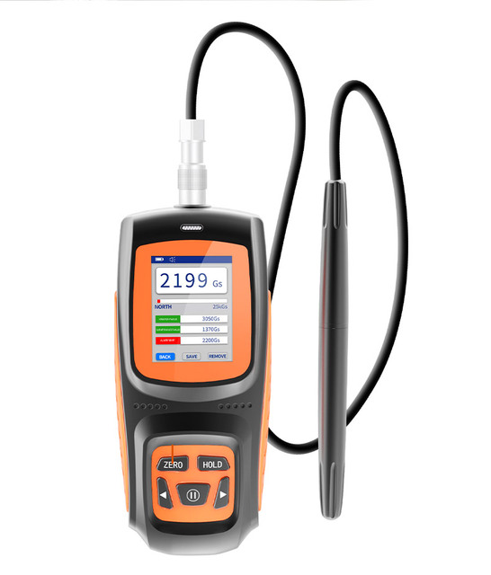 Aikesi High-Precision Gauss Meter with Type-C Port OEM Customizable Electromagnetic/EMF Field Detector