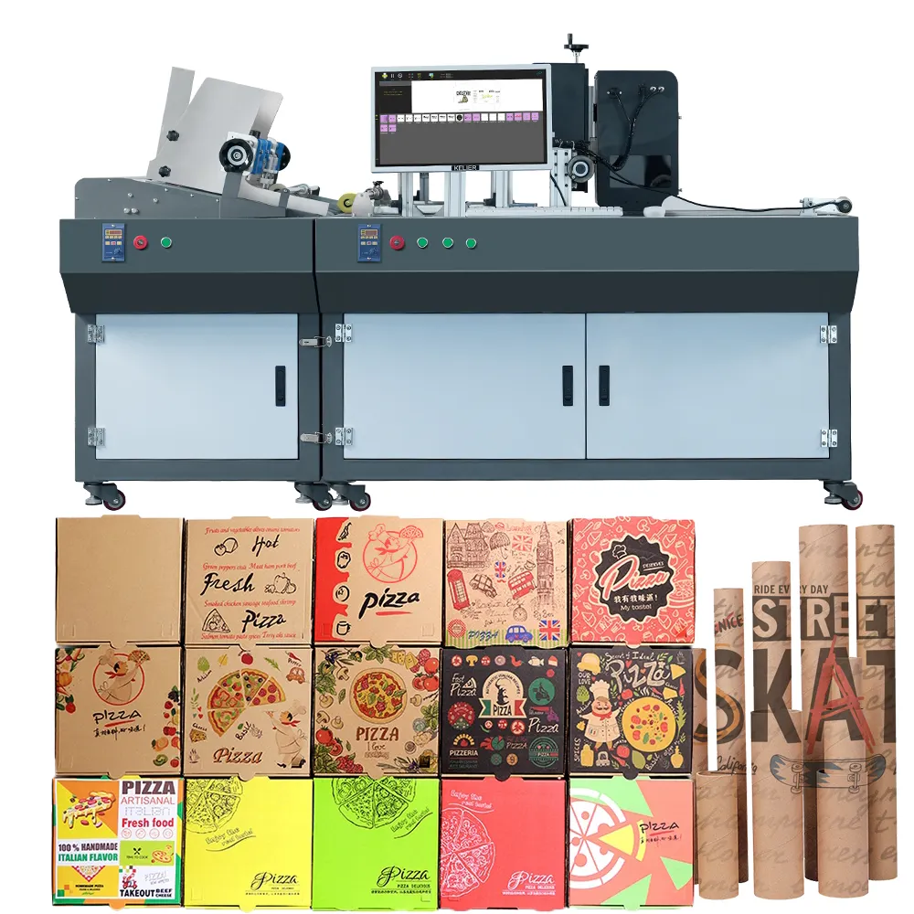 Foofon, venta directa de fábrica, impresora digital de un solo paso, impresora de vasos de papel, máquina de impresión de cajas de pizza