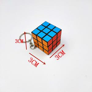 ของขวัญนักเรียน ลูกบาศก์มายากลขนาด 3 ซม. พวงกุญแจลูกบาศก์มายากล 3x3 - Product Image 2