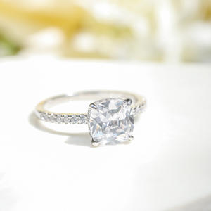 خواتم خطوبة من الفضة الإسترلينية 3.5CT من OAHLAN خواتم وعد من الزركونيا المكعبة خواتم زفاف للنساء مقاس 3-11 - Product Image 2