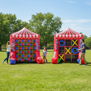 Juego Inflable Tic-Tac-Toe y Connect Four Gigante de Grado Comercial, Multijugador, para Niños, para Alquiler <span class=keywords><strong>en</strong></span> Fiestas y Eventos - Product Image 1