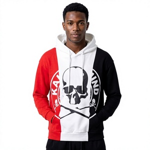 KFH20 Sudaderas de Forro Polar Ecológicas y Resistentes al Viento para Hombre, Tallas Grandes, Sudaderas con Capucha con Estampado 3D de Calaveras, Venta al Por Mayor - Product Image 1