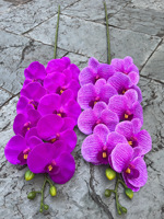 Vente en Gros Blanc Rose Orange Real Touch 3D Orquideas Latex Cymbidium Fleurs Artificielles Orchidée Cymbidium Phalaenopsis Fleur